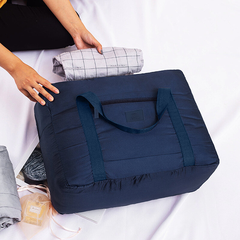 Bolsas de viaje plegables de gran capacidad, bolsa impermeable, almacenamiento de Yoga, gimnasio, bolso de equipaje portátil, bolsa de tela Oxford duradera