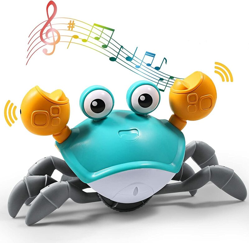 Crabe d'évasion électrique aste pour enfants, jouets musicaux pour animaux de compagnie, jouets interactifs, apprendre à grimper, cadeaux de Noël