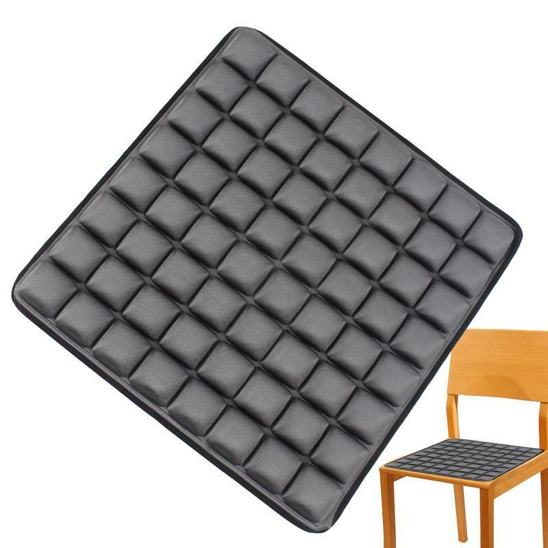 Cojín de algodón para silla de escritorio, almohada transpirable 3D, antideslizante, soporte ergonómico para glúteos, 17,7x17,7 pulgadas