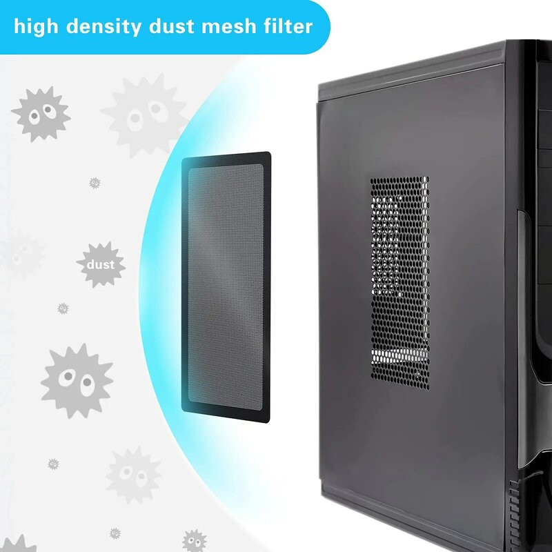 Kurz komputer filtr wentylator pyłoszczelna pcv rama magnetyczna Pc Cooler filtr głośnik ekran pyłoszczelny filtr siatkowy