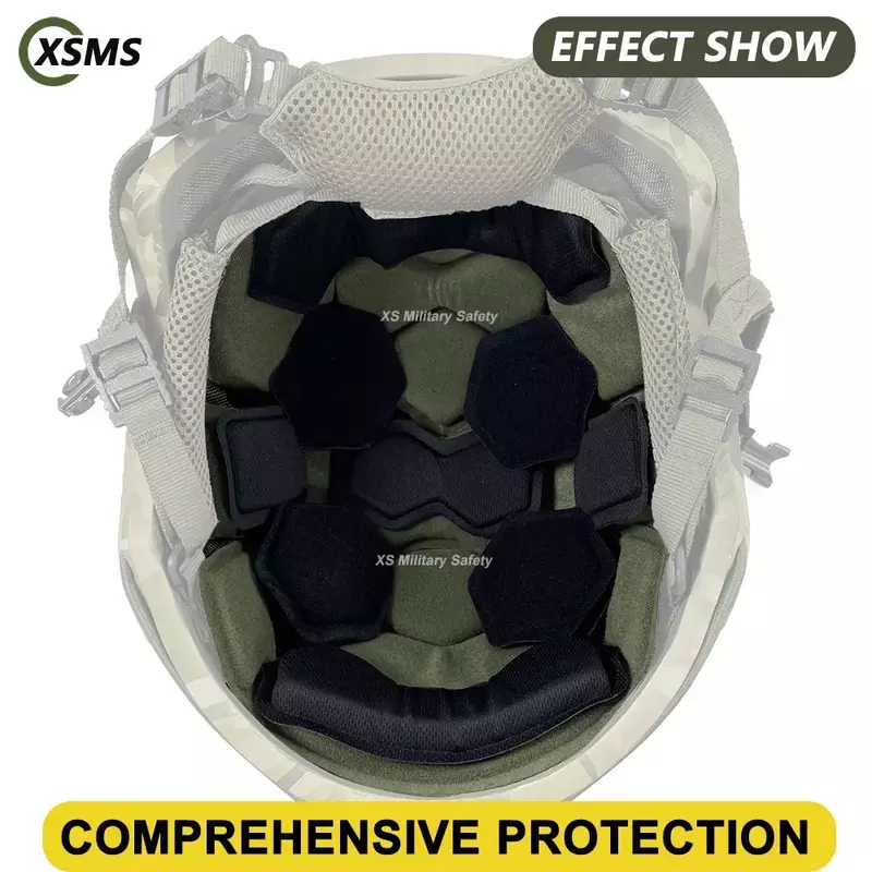 Sistema de suspensión para casco, Kit de almohadillas de espuma viscoelástica acolchadas, para equipo Wendy