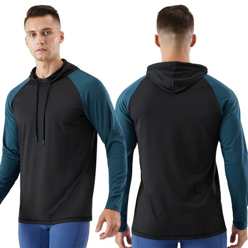 Men Hoodies Gym Sport Running Training Fitness Bodybuilding Sweatshirt Outdoor Sportswear Male Hooded Jacket