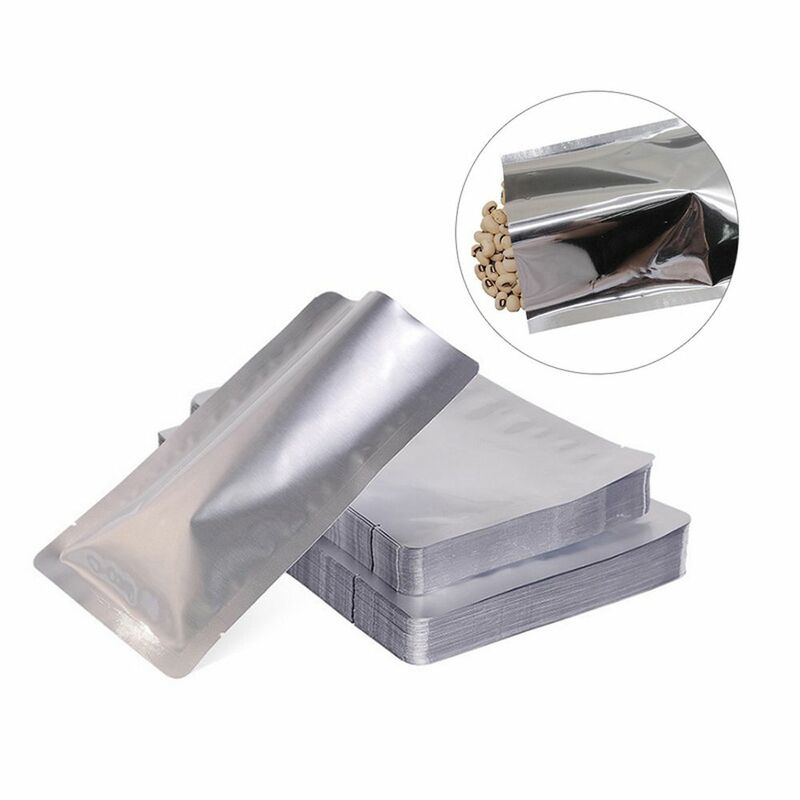 100 Buah Tahan Air Saran Wrap Perlengkapan Dapur Food Grade Vacuum Sealer Tas Segel Panas Aluminium Foil Tas Kantong Penyimpanan
