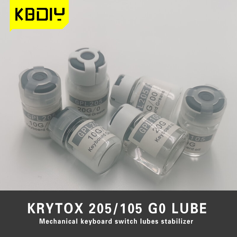 KBDiy-Interruptor de teclado lubricante, lubricante estabilizador de aceite, Teclado mecánico personalizado, Krytox, GPL205, G0, G00, GPL105