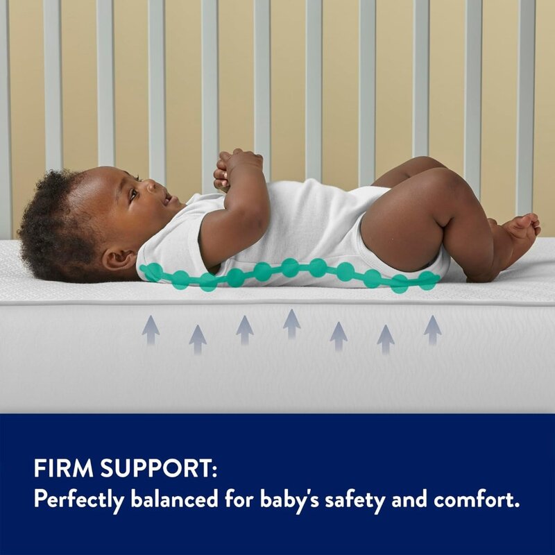 Children's mattress, high-quality low allergenic waterproof baby mattress, 80 steel coil, 52 "x28" - pink, baby mattress