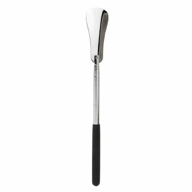 Zapatero telescópico de mango largo, herramienta de elevación de zapatos de acero inoxidable, dispositivo de elevación para ancianos y mujeres embarazadas, 30-64cm