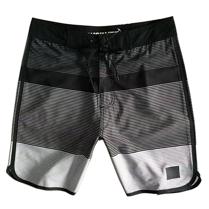 Bermudas deportivas de secado rápido para hombre, pantalones cortos a rayas, holgados, para Surf y playa, novedad de 2024