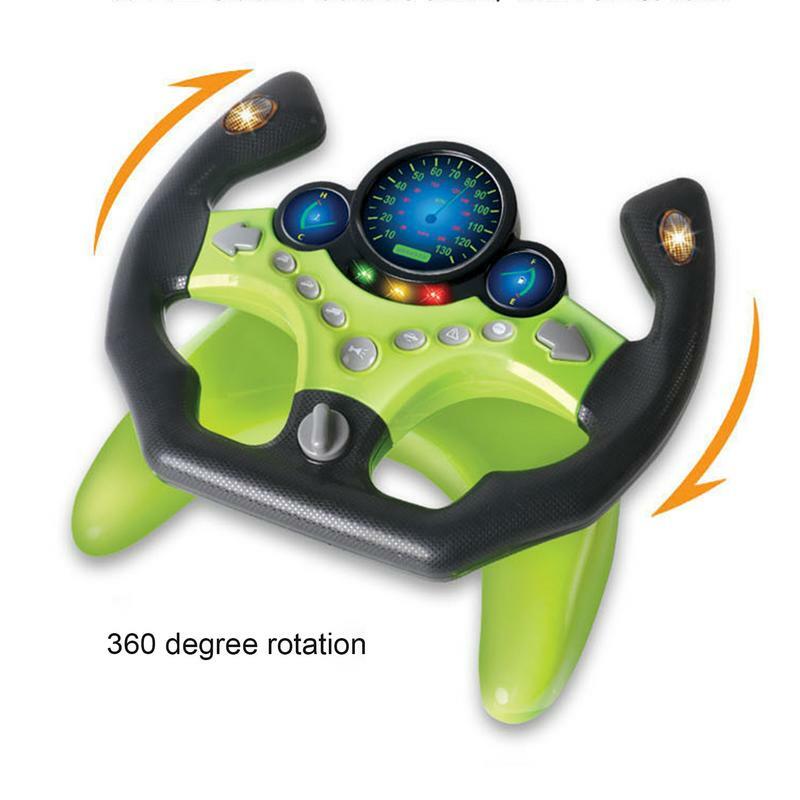 Volante simulato volante interattivo multifunzionale gioca e guida volante interattivo giocattolo per bambini