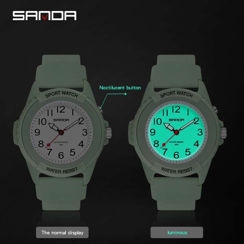 2022 Sanda Fashion Sport orologi da uomo nuovo lusso impermeabile quarzo digitale classico orologio da polso di alta qualità Relogio Feminino 6018
