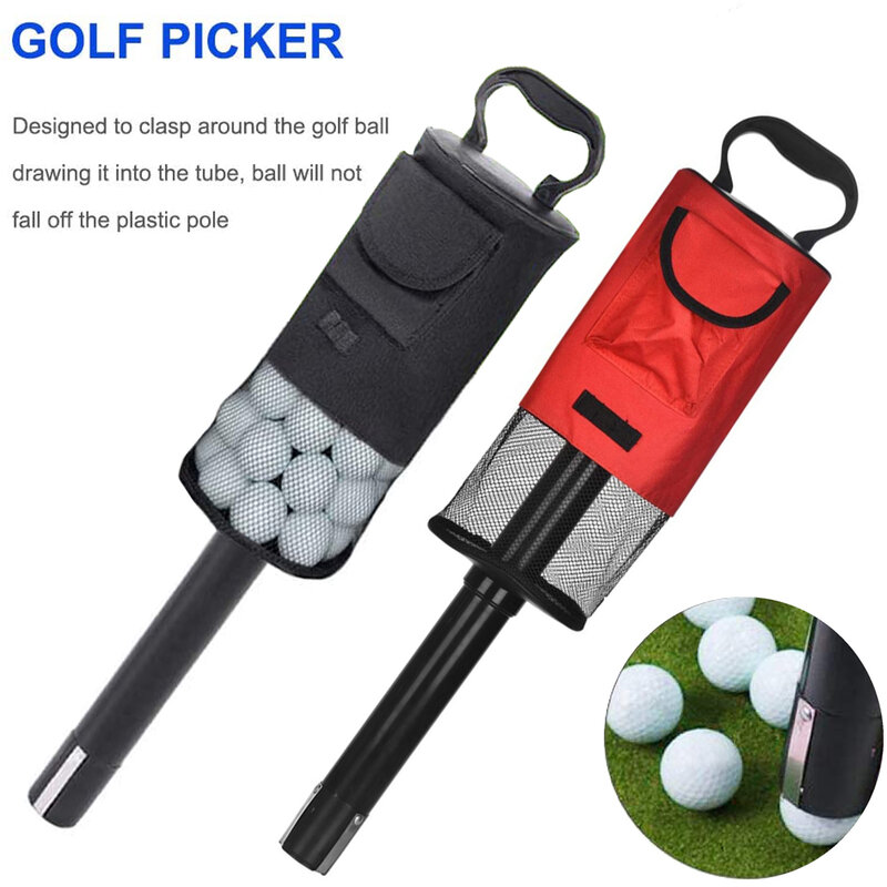 كرة جولف التقاط حقيبة المسترد عقد ما يصل إلى 70 كرات قابلة للإزالة المحمولة سهلة لالتقاط كرات قوي ودائم إكسسوارات الغولف