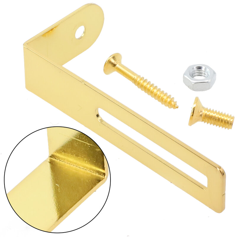 Pickguard Bracket Support Archtop Screw Electric Guitar Solid Body For Les Paul With 2 Screws 1 Nut Guitar Part Accessories