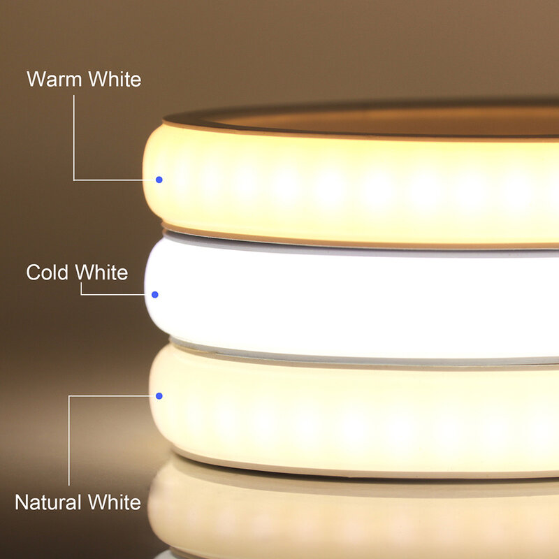 Lampu Strip Neon LED COB 220V, lampu dinding sentuh Wifi Bluetooth 23key kendali jarak jauh Kit daya dapat diredupkan 288 LED lampu silikon fleksibel