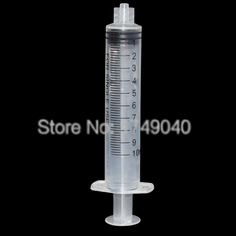 200pcs Glue Dispensing Tube 10ml Syringe Barrel Adhesives Dispenser 10cc Industrial Syringes with Putter Hand Push Rod Plunger