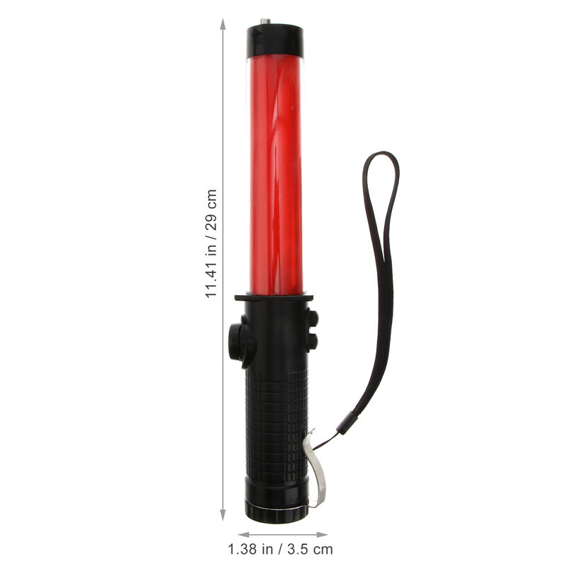 Tráfego Command Light Stick com apito eletrônico, vermelho, azul, Burst Flash, LED Light-Emitting Signal, Handheld Luz de Advertência