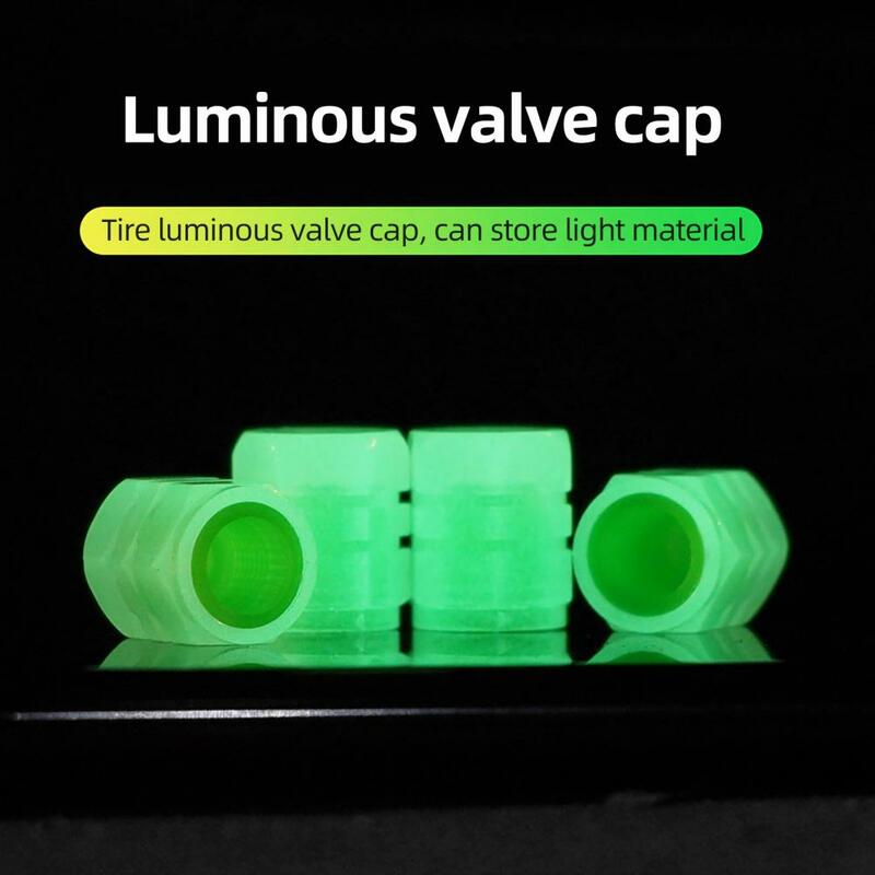 Rubber Scooter Tire Valve Cap Easy Installation Spare Parts Practical Luminous Motorcycle Tire Valve Cover