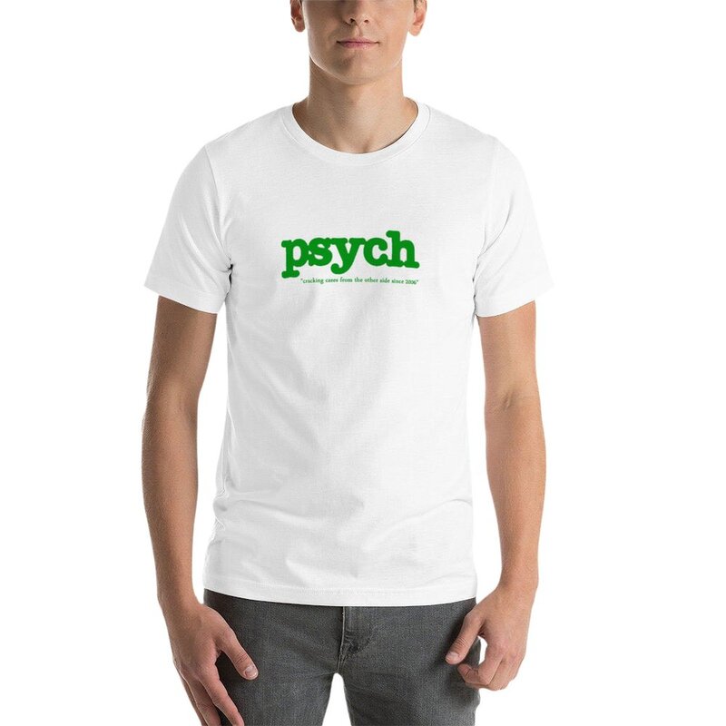 New Psych T-Shirt Tee shirt sweat shirts man clothes heavyweight t shirts for men