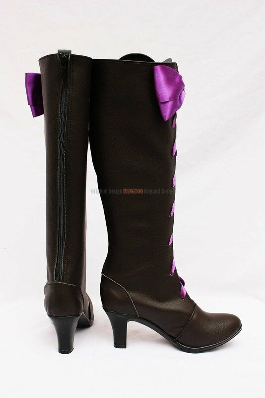 Black Butler Alois Trancy Sepatu Cosplay Butler Hitam 2 Alois Trancy Cosplay Boots Sepatu Hak Tinggi Custom Made Ukuran