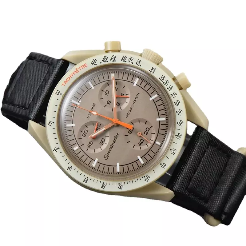 Nowy zegarek wielofunkcyjny obudowa z tworzywa sztucznego waga zegarki księżycowe dla mężczyzn pań zegarek biznesowy odkrywania Planet zegar w zestawie