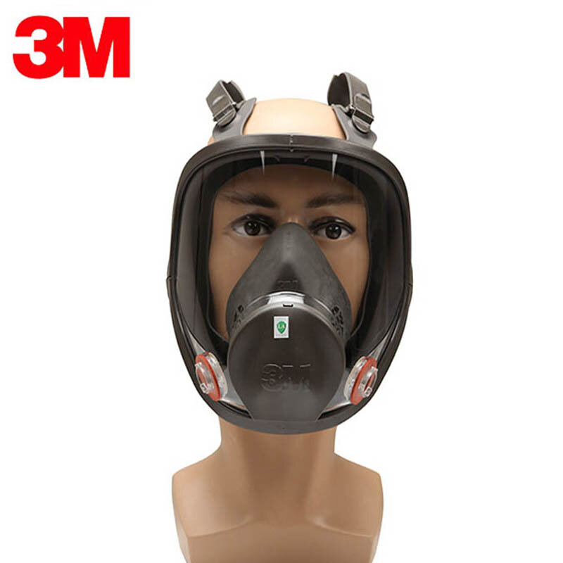 3M-mascarilla de Gas para pulverización de pintura, máscara industrial de Gas de cara completa, máscara de seguridad con filtro de polvo, máscara facial completa, 6800