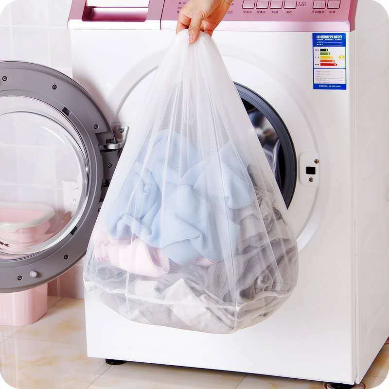 Grote Wassen Waszak Mesh Organizer Netto Vuile Beha Sokken Ondergoed Schoen Storag Wassen Machine Cover Kleding
