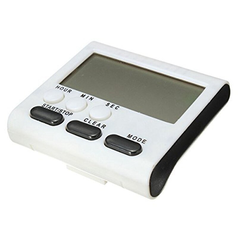 Minuterie HOT-2X d'oeuf de Digital/minuterie de cuisine avec l'alarme forte, fonction haut et bas, support magnétique, noir