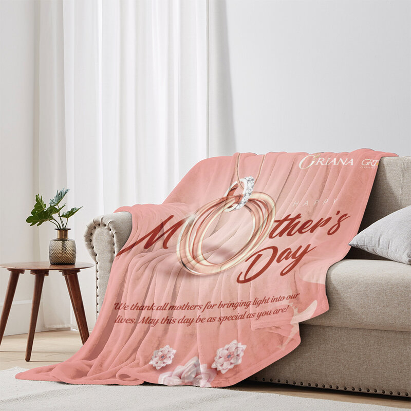 Personalizado cobertor de flanela para o Dia das Mães, fotos personalizadas, Dia das Mães, presente de aniversário, novo