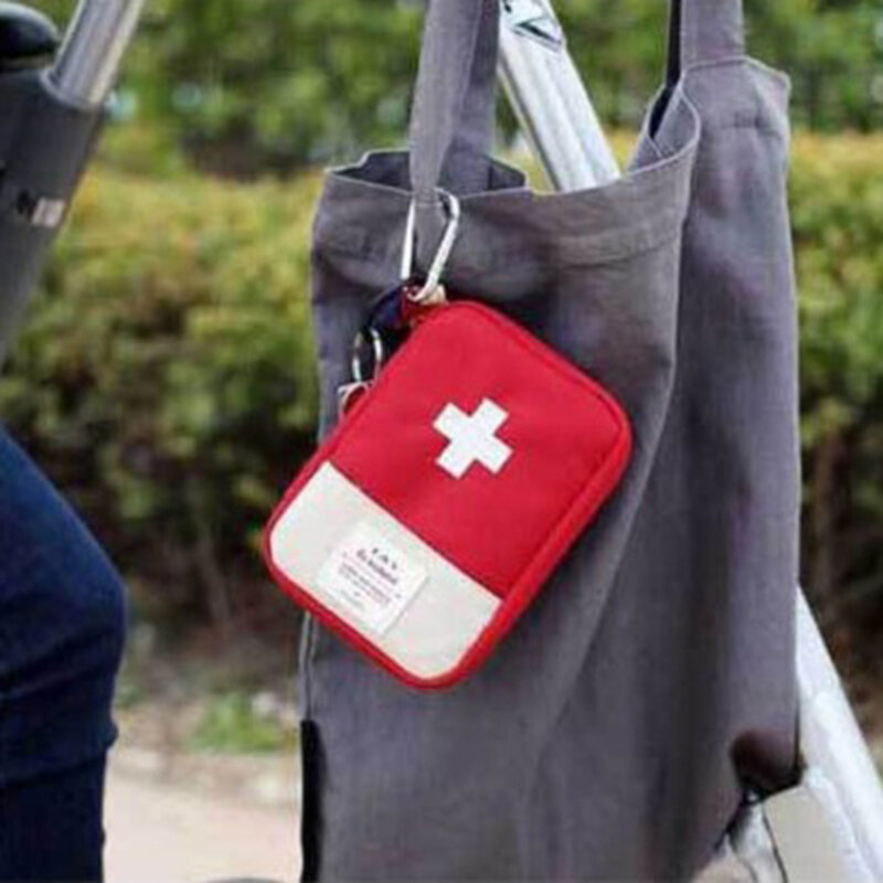 Kit médico de primeros auxilios para viaje al aire libre, útil, portátil, Mini bolsa de almacenamiento de medicina, bolsa de supervivencia de emergencia para acampar, estuche para pastillas