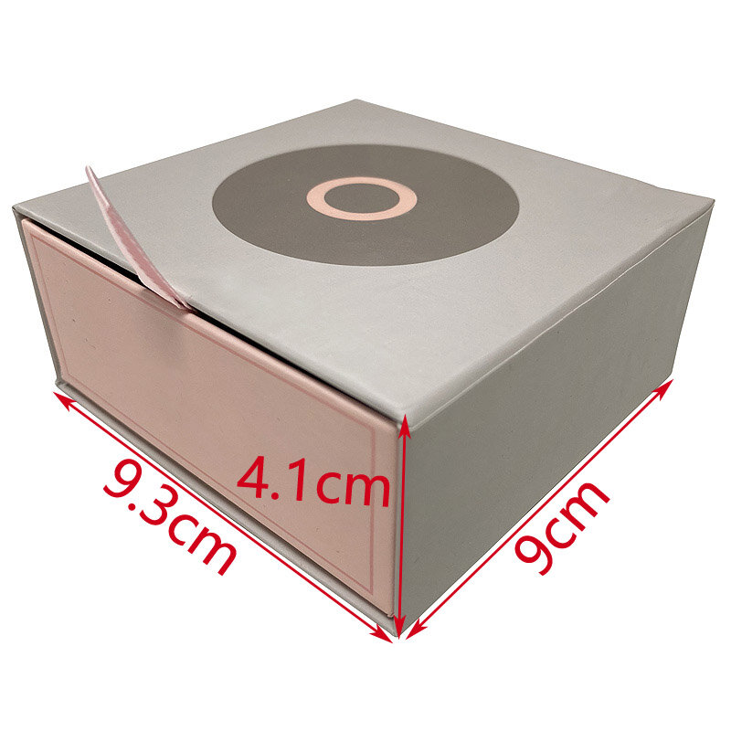 Packaging Pink Paper Ring Boxes For Bracelet Earrings Charms Jewelry Case For Valentine's Day Gift Wholesale Lots Bulk