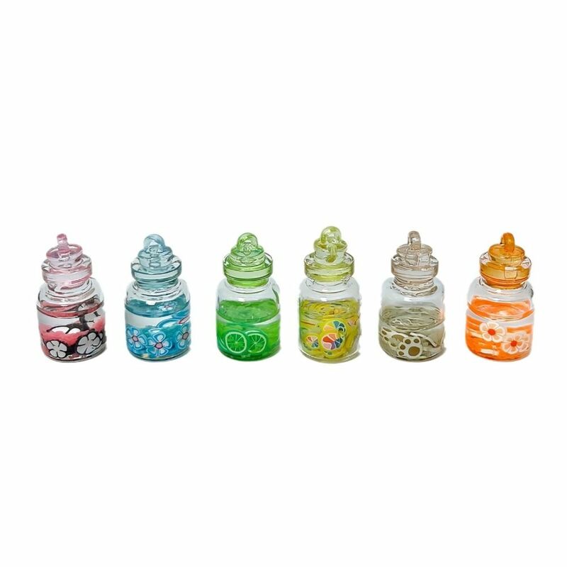 10Pcs Transparent Drifting Tiny Jars Lucky Mini Small Drift Bottle Drop glue Luminous Wishing Bottle Jewelry