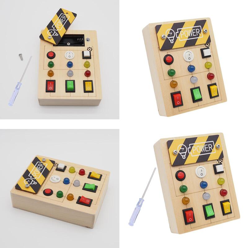 Mainan Montessori edukatif papan sibuk untuk perayaan usia 3 +
