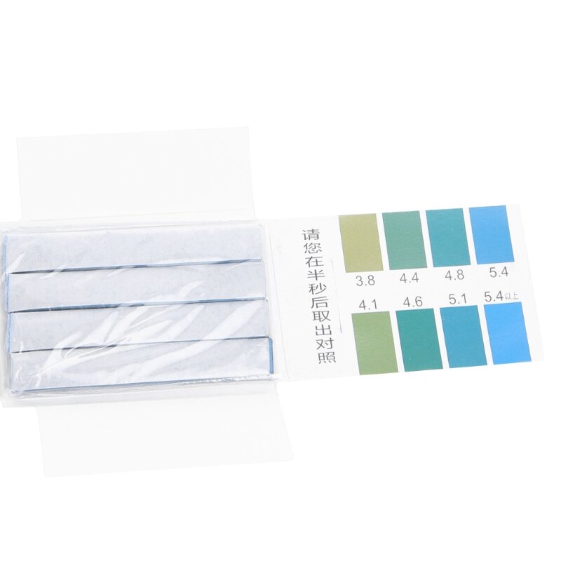 Indicateur de Test alcalin PH plage 3.8-5.4, 80 bandes, papier Test de tournesol d'eau