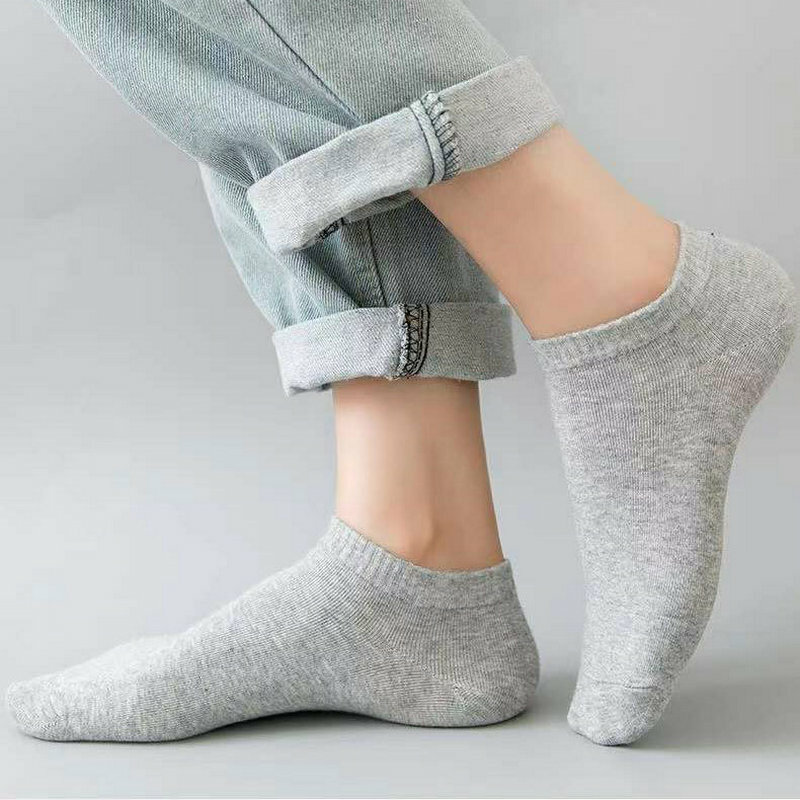 5pairs Cotton Breathable Low-Cut Boat Socks Deodorant and Sweat-Absorbent Cotton AnkleShort  Socks Suitable for Men and Women