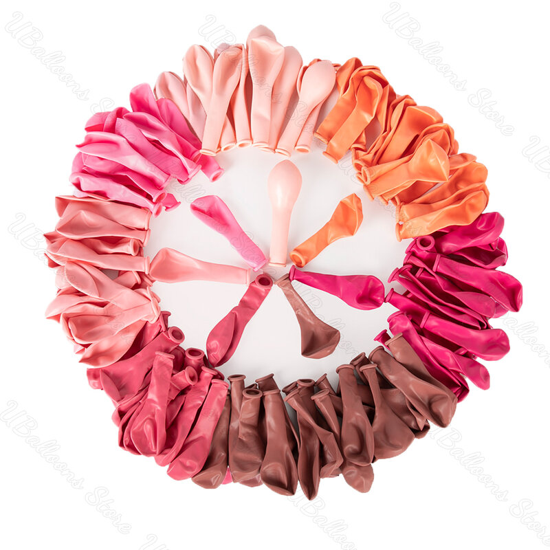 10/20/30Pcs różowy balony urodzinowe 5/10/12 cal gorący różowy cukierki jasnoróżowy balon lateksowy na urodziny Baby Shower Dec