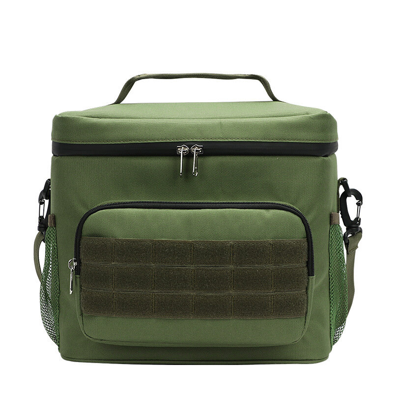 Outdoor Waterproof Square Camouflage Insulation Bag Wear-resistant Oxford Cloth Portable Insulation Bag Convenient Lunch Box Bag
