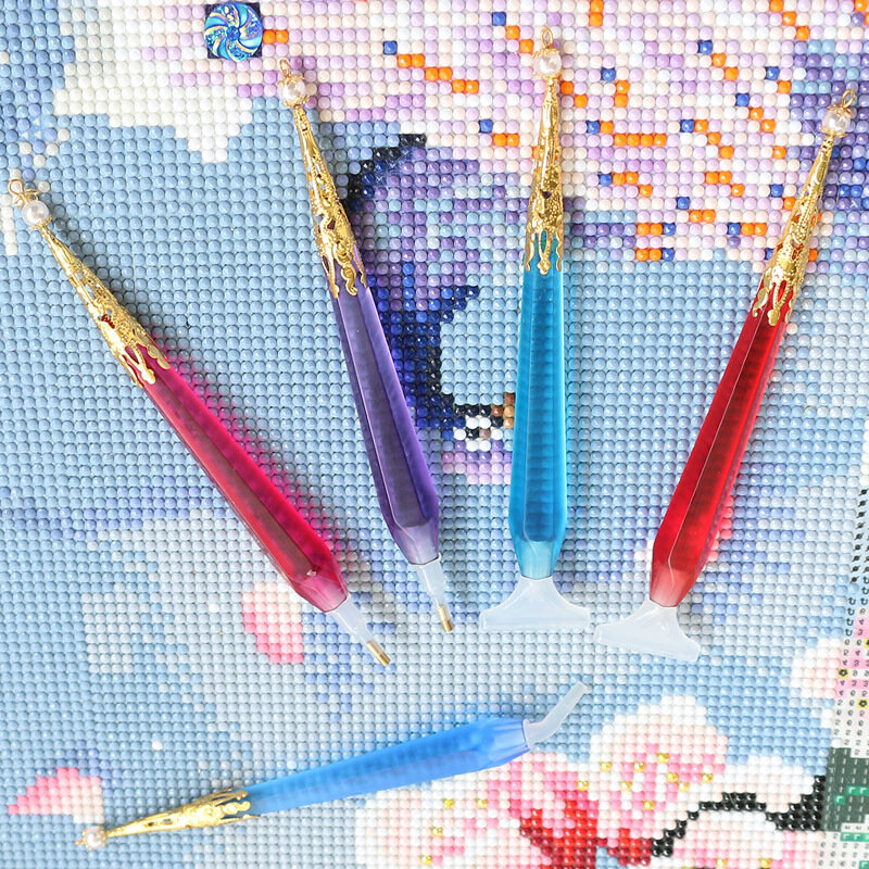 مجموعة أطراف أقلام الحفر اليدوية ، قلم رسم ماسي 5D ، أدوات فن الأظافر ، إكسسوارات ذاتية الصنع ، DM3008