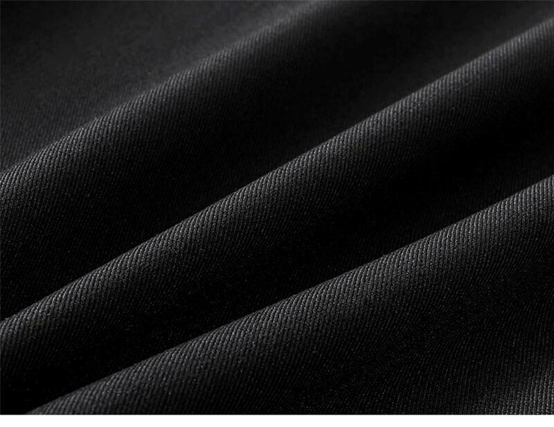 بدلة سوداء نسائية مطوي بخصر مرتفع ، تنورة بسيطة مطوي ، متوسط الطول ، تنحنح كبير ، اللف ، جديد ، الربيع والصيف