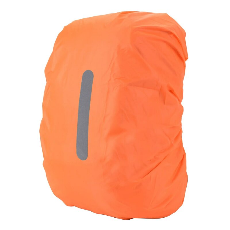 【P3】10-80L Solid Color Sport Bags Covers Night Travel Backpack Reflective Rain Cover Hiking Dust Scratch Proof Waterproof Cover