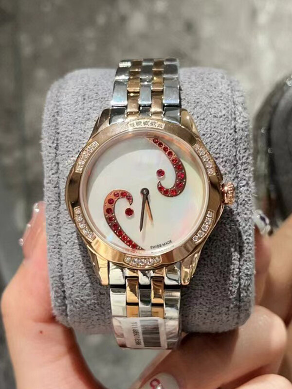 Designer diamond-set steel case integrated geometric diamond dial Quartz watch 2024 Women's new watch Fashion luxury watch