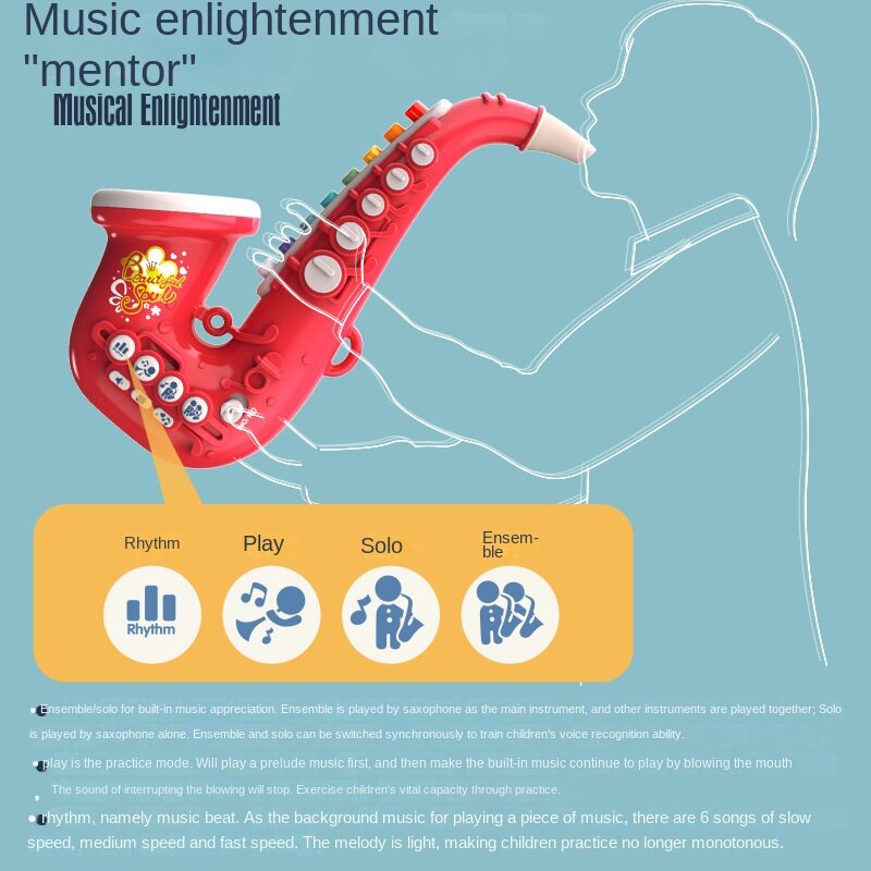 Yy Kinder Kleine Hoorn Speelgoed Saxofoon Spelen Muziekinstrument Spelen Fluit Vroege Educatie