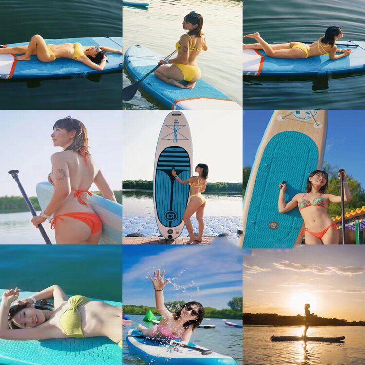 Classic Flower Inflável Paddle Board, Placas Sup, Yoga Surfboard para Surf, Atacado