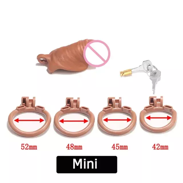 BDSM Toys Male Chastity Device Ball Lock Bondage Trainer with 4 Size Penis Rings Lightweight Cock Cages Sexy Toys for Men Gay