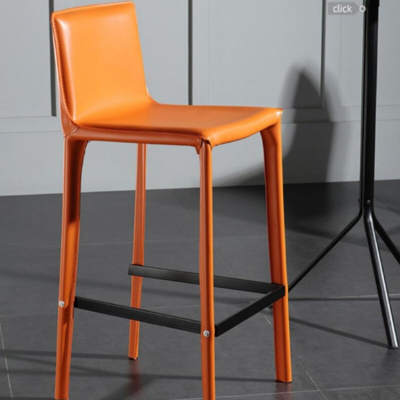 Luxus Design Bar Stühle hohe Hocker Haushalt minimalist ische Rückenlehne Bar Stühle entspannende Rezeption Cadeiras Wohn möbel wz50bc