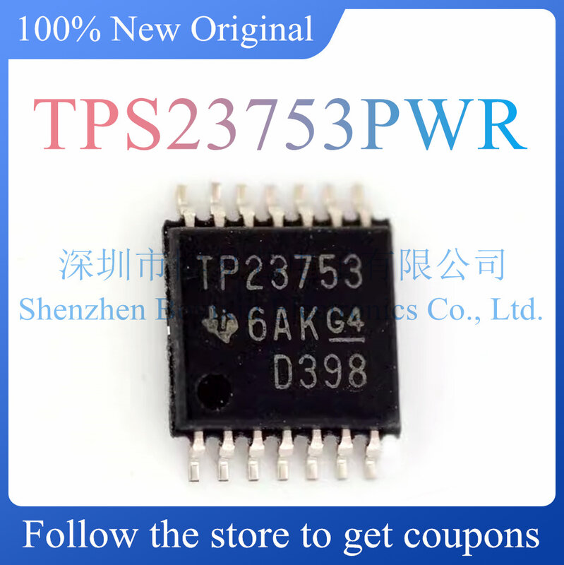 NEW TPS23753PWR PD controller Power over Ethernet chip TSSOP-14