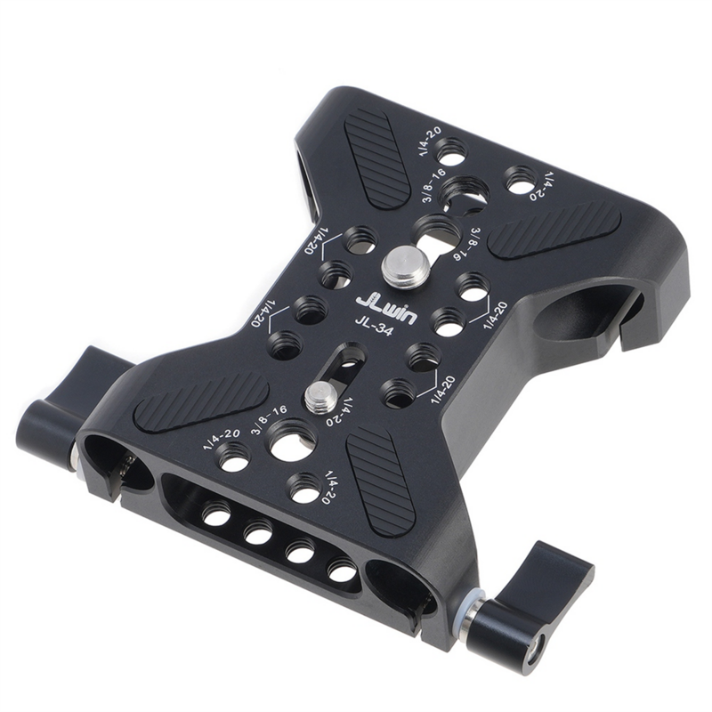 Quick Release Plate for Heads Universal 15mm Double Hole Tube Clamp Accessory Plate Photo Accessories