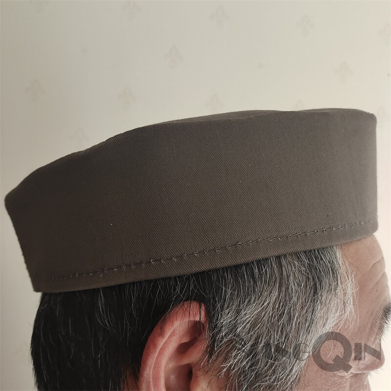 Muzułmańska czapka męska freespping bawełniana czapka na statek malezja indonezyjska modlitwa Kufi Islam czapka hidżab muzułmański Turban letnia zima