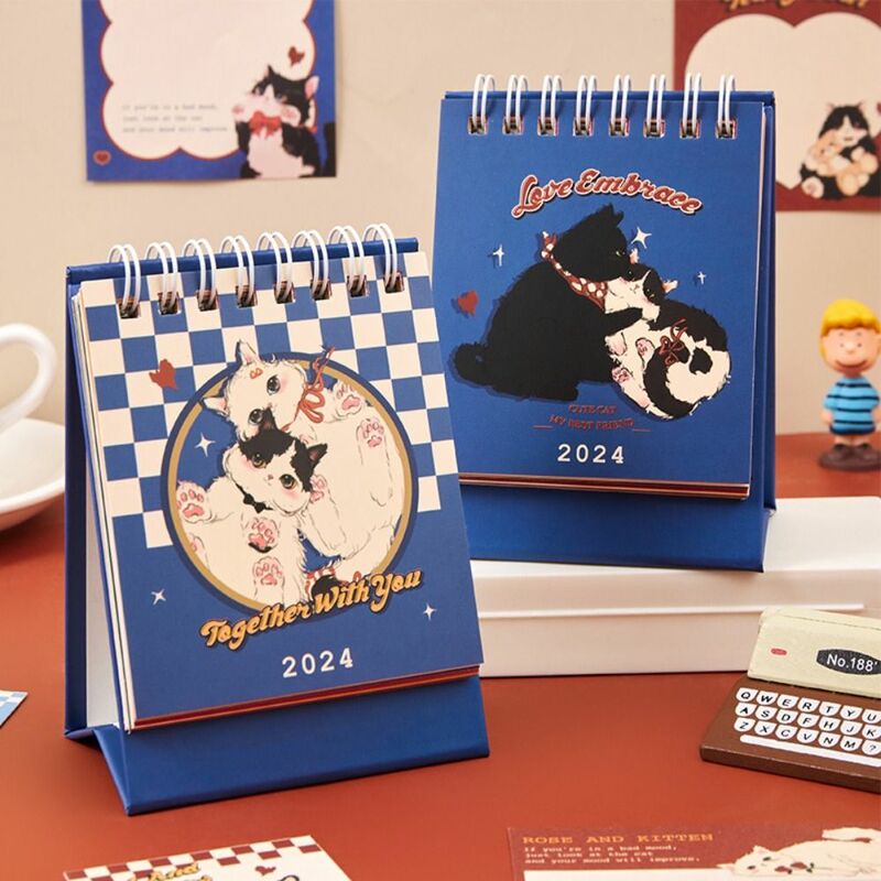 Tages plan Kalender 2024 Schreibtisch Kalender Büro Geschenk stehend zu Hause Neuheit Dekor dekorative Mini täglichen Haushalt