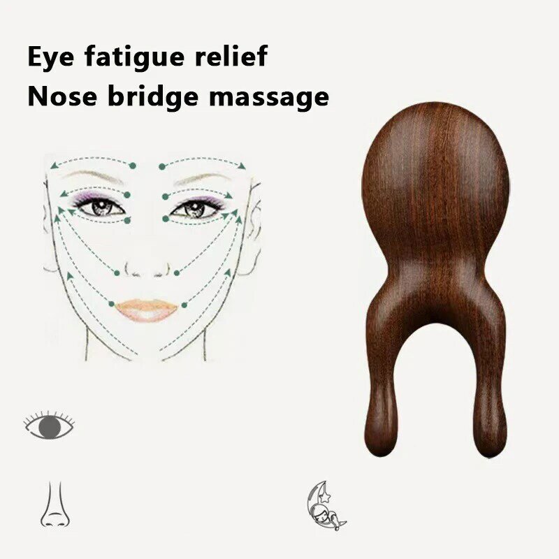 1pcs Body Meridian Massage Comb Face Eye Shoulder Neck Comb Acupuncture Therapy Blood Circulation Gua Sha Massage Tool