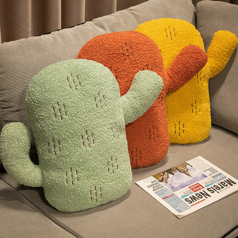 INS имитация кактуса плюшевая диванная подушка игрушка Мультяшные мягкие растения плюшевые подушки аниме мягкие детские игрушки для девочек Декор для комнаты
