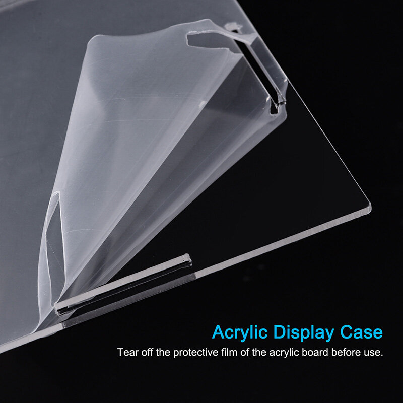 Vetrina in acrilico trasparente scatola portaoggetti in plastica cubo assemblare vetrina antipolvere per giocattoli Action Figures da collezione