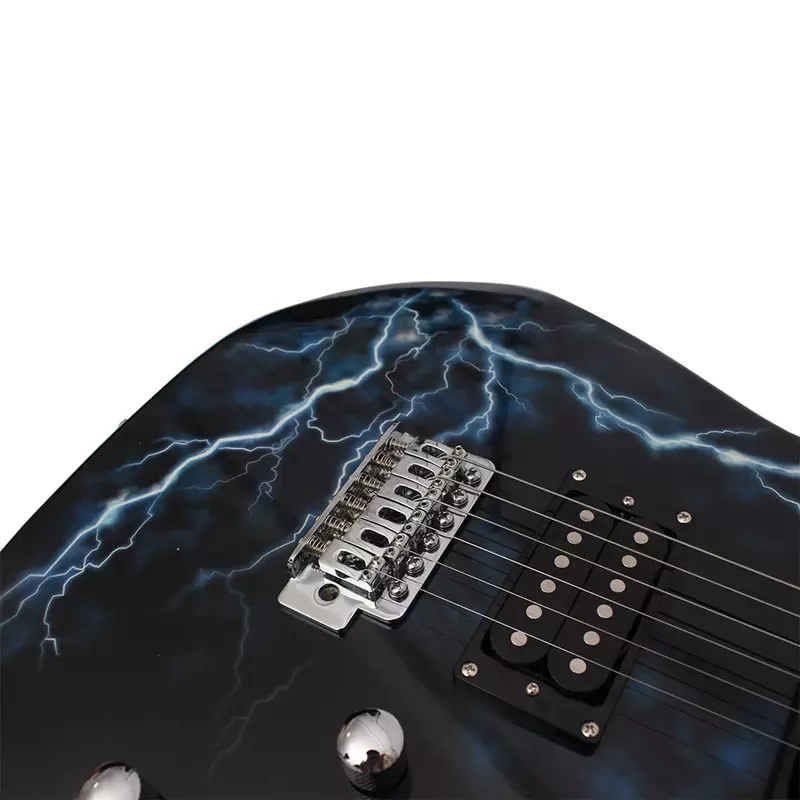 IRIN 6 corde chitarra elettrica 39 pollici 21 tasti Maple Lightning chitarra elettrica con borsa parti e accessori per chitarra necessari